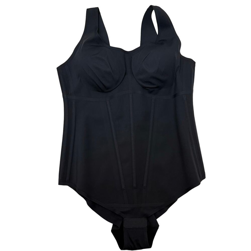 Honeylove Boldness Bodysuit Corset Contouring Shapewear Compression Black 2X